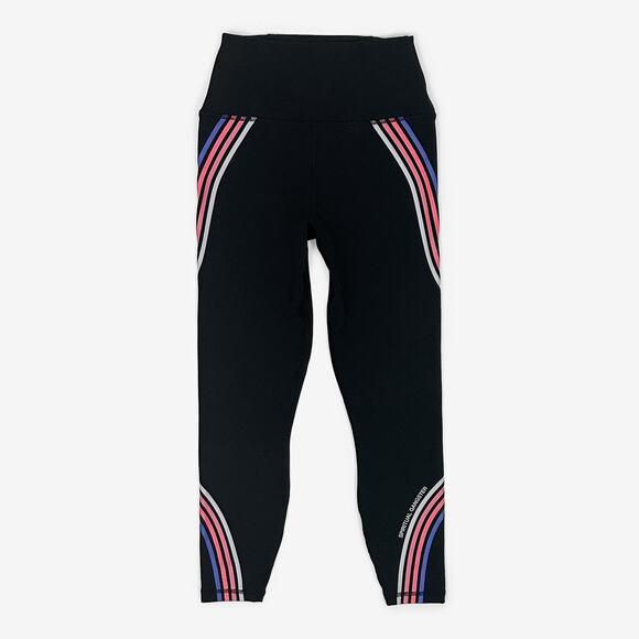 Spiritual Gangster Ada Dream Leggings Small Black Multi Stripe Yoga Athleisure - Picture 1 of 4